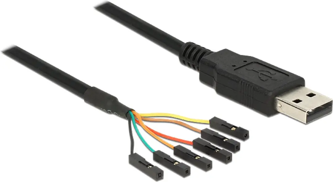 Delock USB 2.0 naar TTL Converter 83786 - Zwart