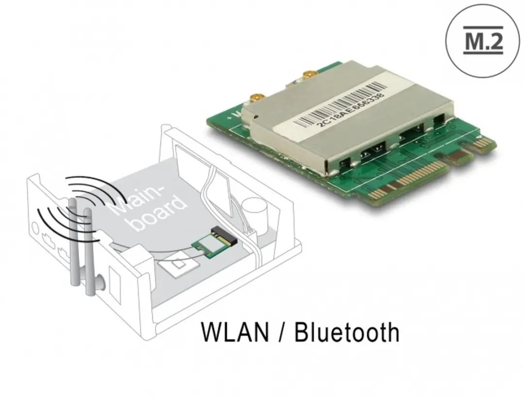 Delock M.2 Key A+E WLAN/Bluetooth Module 95254