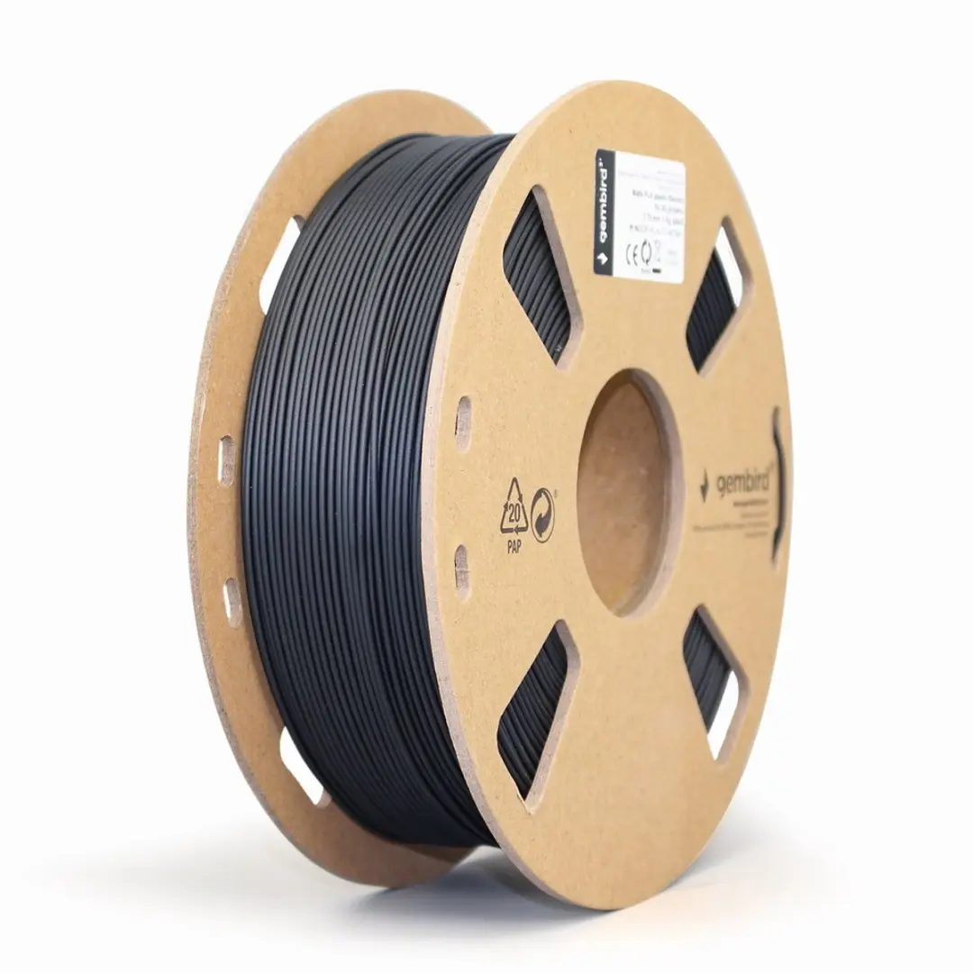 Gembird PLA Mat Zwart 1.75mm 1kg