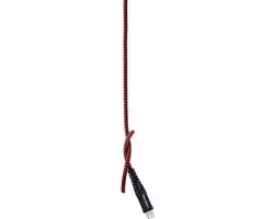 TOOLCRAFT TO-6899490 USB-kabel 1m - USB-A naar Lightning - Zwart-rood