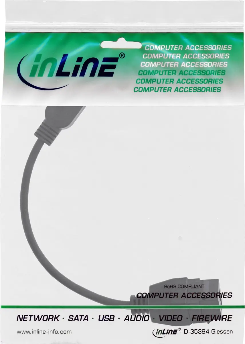 InLine USB-A Keystone Module USB3.0 5Gbps - Zwart