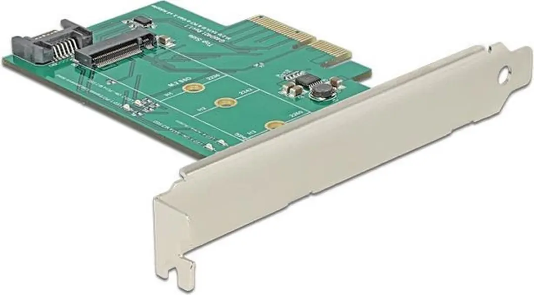 Delock PCIe Kaart 1x M.2 NVMe - Groen/Zilver