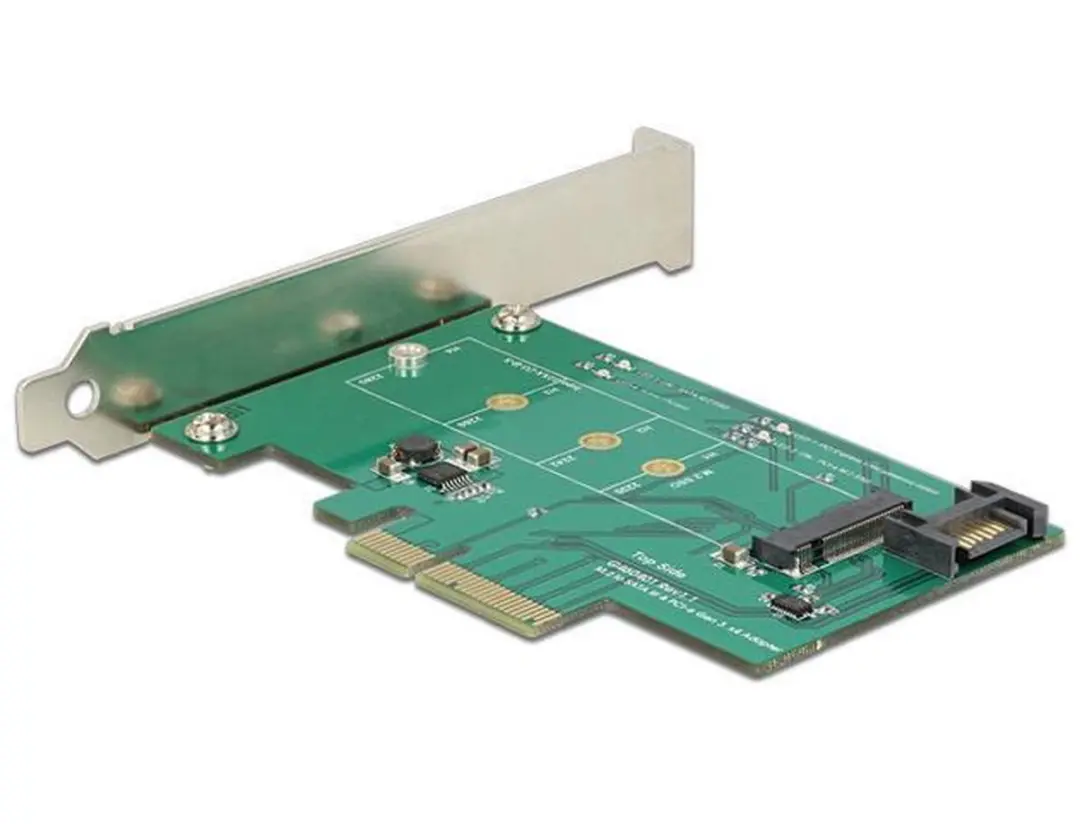 Delock PCIe Kaart 1x M.2 NVMe - Groen/Zilver