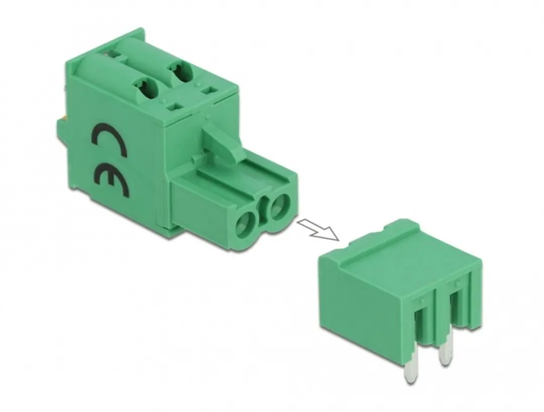 Delock Terminalblokset 2-polig 5.08mm Groen