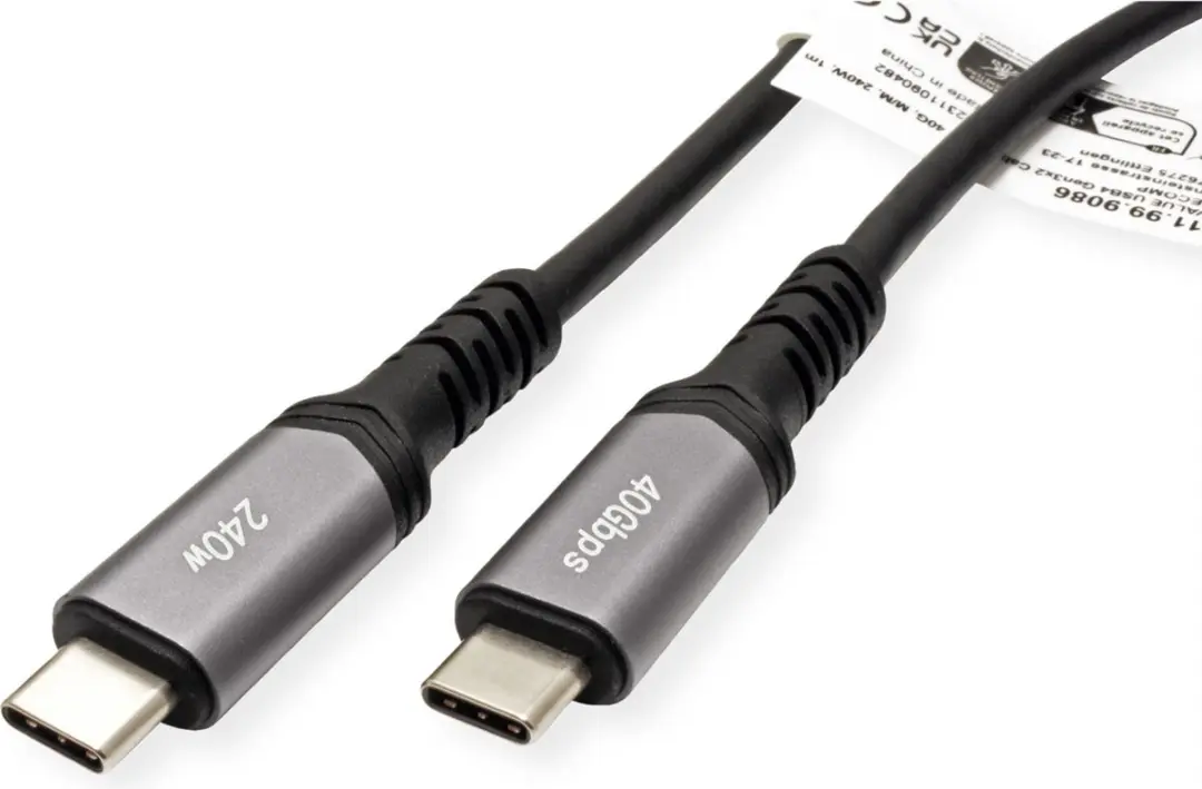 Value USB4 Gen3x2 Kabel C-C M/M 0,5m