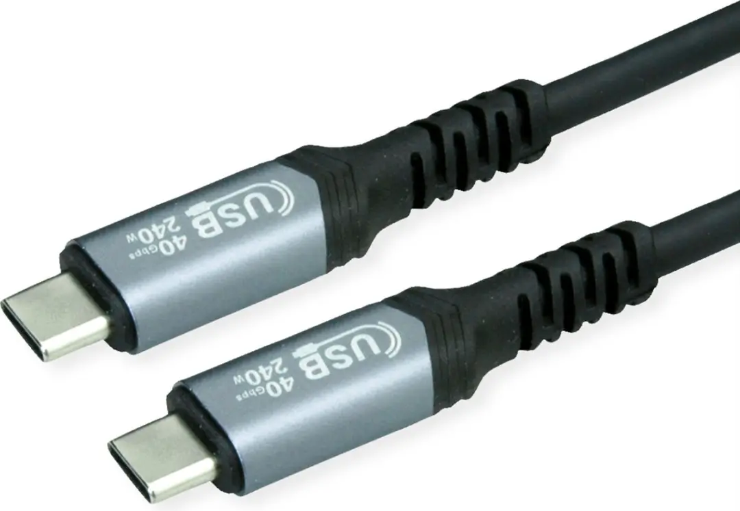 Value USB4 Gen3x2 Kabel C-C M/M 0,5m - 40Gbit/s 240W