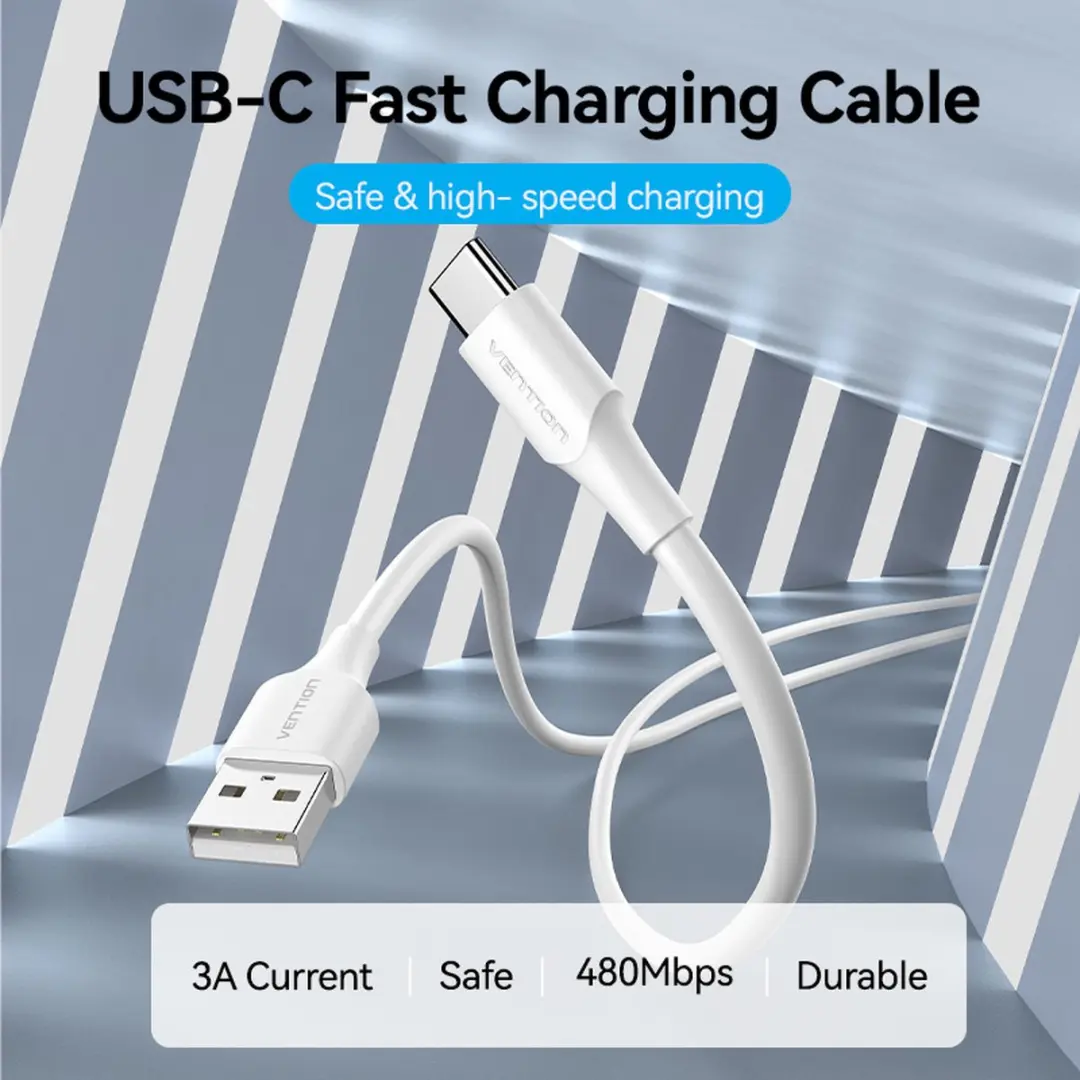 Vention CTHWG USB 2.0 Kabel A naar C 1,5m - Wit