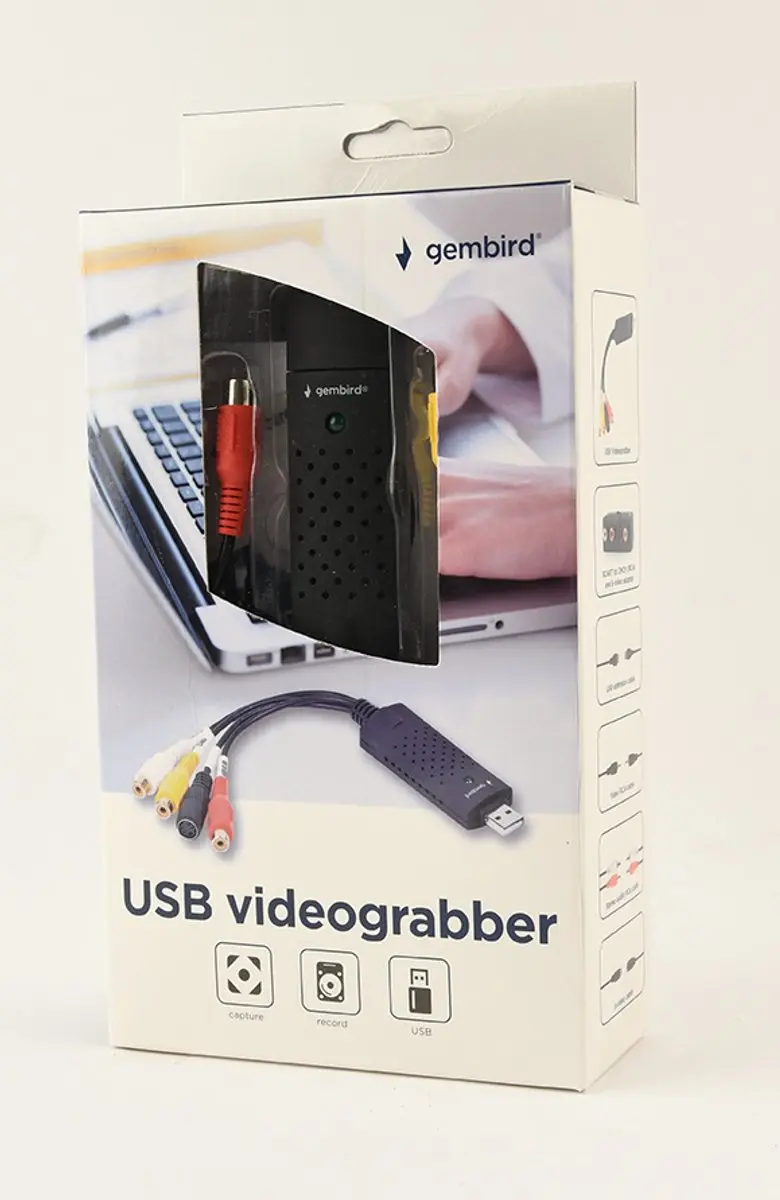 Gembird UVG-002 USB Videograbber - Zwart - afbeelding 6 van 6