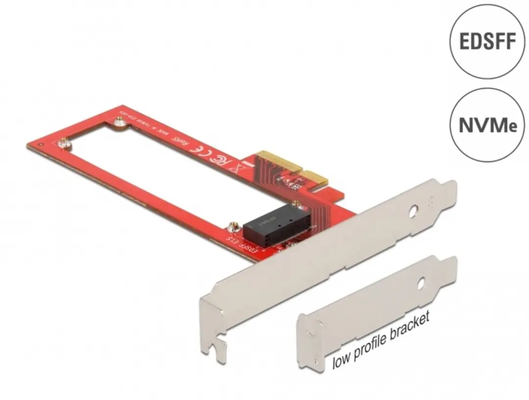 Delock PCIe x4 naar EDSFF E1.S Kaart