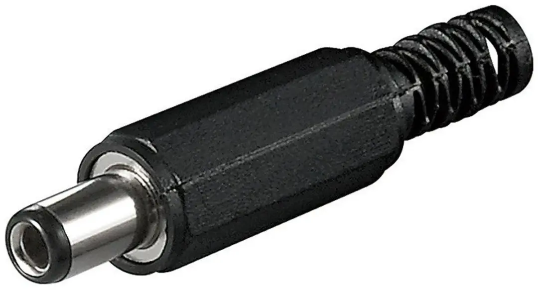 Goobay Soldeerbare DC-stekker 2,5x5,5mm - 10 Stuks - Zwart