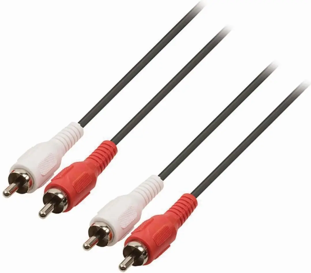 Nedis Stereo-Audiokabel CAGL24200BK100 - 2x RCA Mannelijk - 10m - Rood/Wit - afbeelding 6 van 6