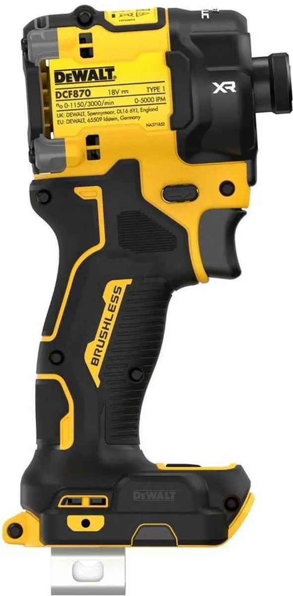 DeWalt DCF870NT Accu Slagschroevendraaier 56Nm 18V XR - Geel/Zwart