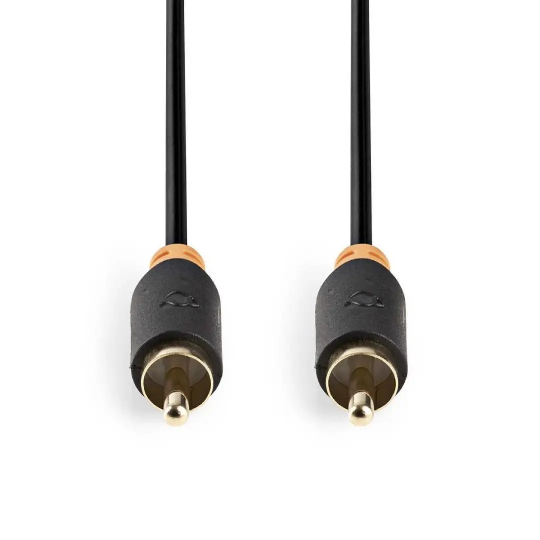 Nedis Digitale Audiokabel RCA Verguld 2.00m - Antraciet