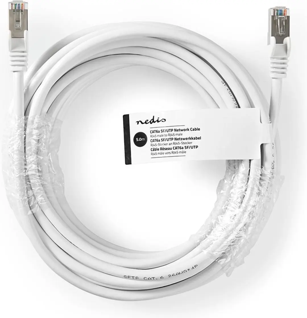 Nedis CAT6a Kabel 5m - Wit
