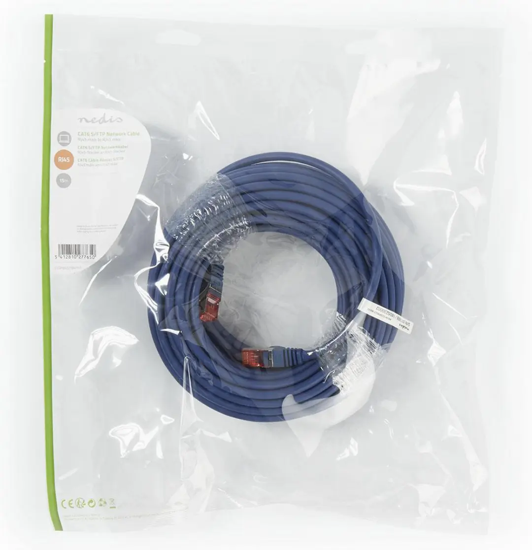 Nedis CAT6 Netwerkkabel 15m - S/FTP - Blauw