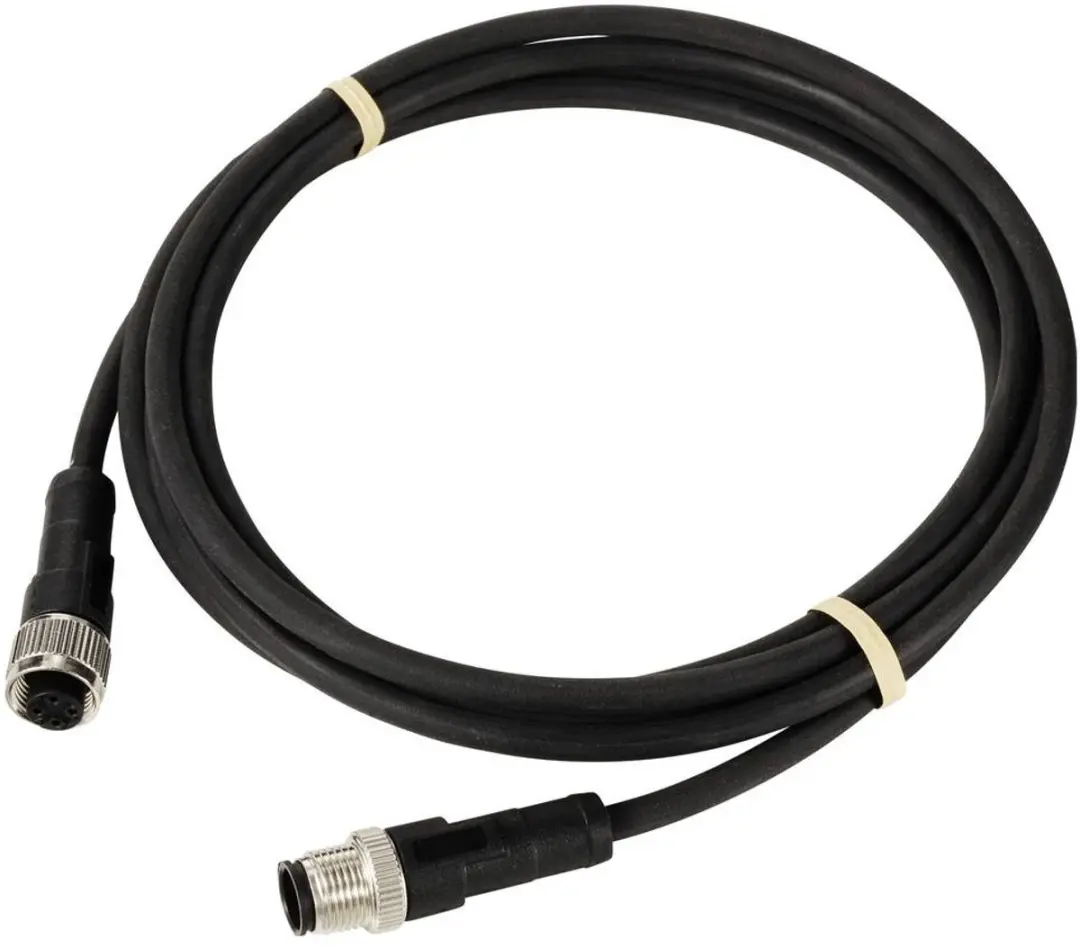 Tru Components TC-12833012 M12 Sensor/Actuator Verlengkabel - 4 Polig - Zwart