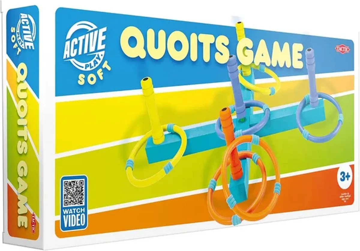 Tactic Foam Ring Werpen 58031 - 6 Ringen + 5 Paaltjes