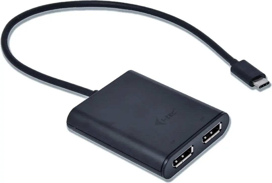 I-tec C31DUAL4KDP USB-C Thunderbolt 3 Adapter - Zwart