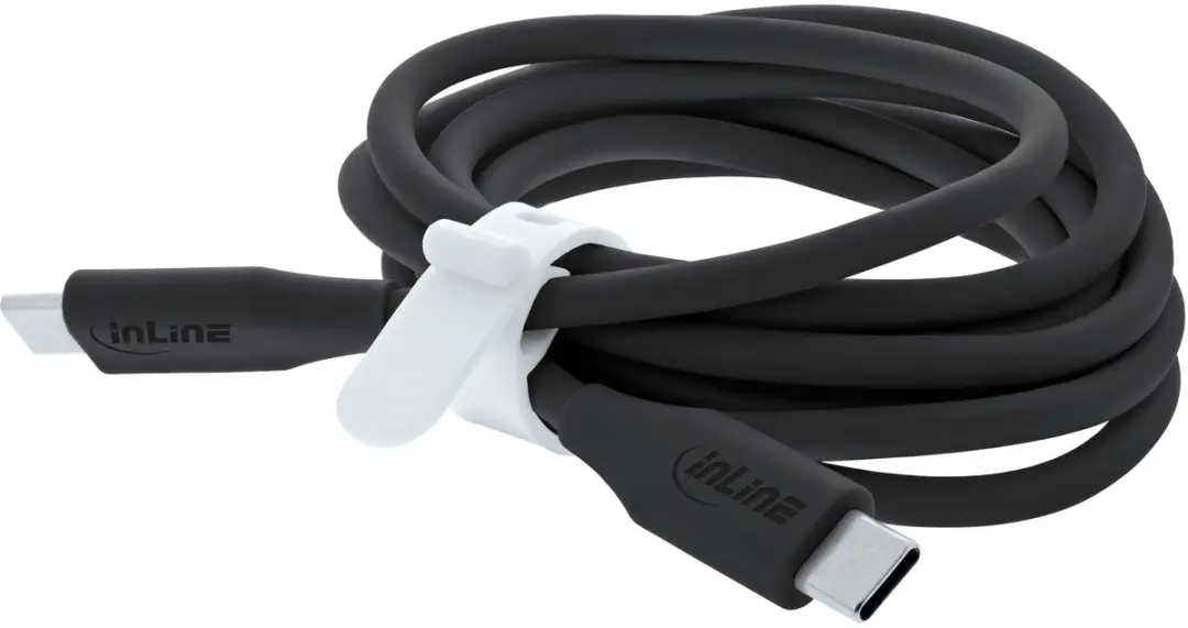InLine USB-C Snelladingskabel 100W - Zwart