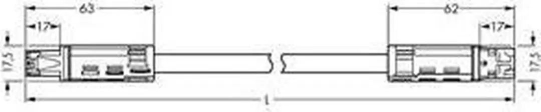 Wago 774 Patchkabel Instabare Wit