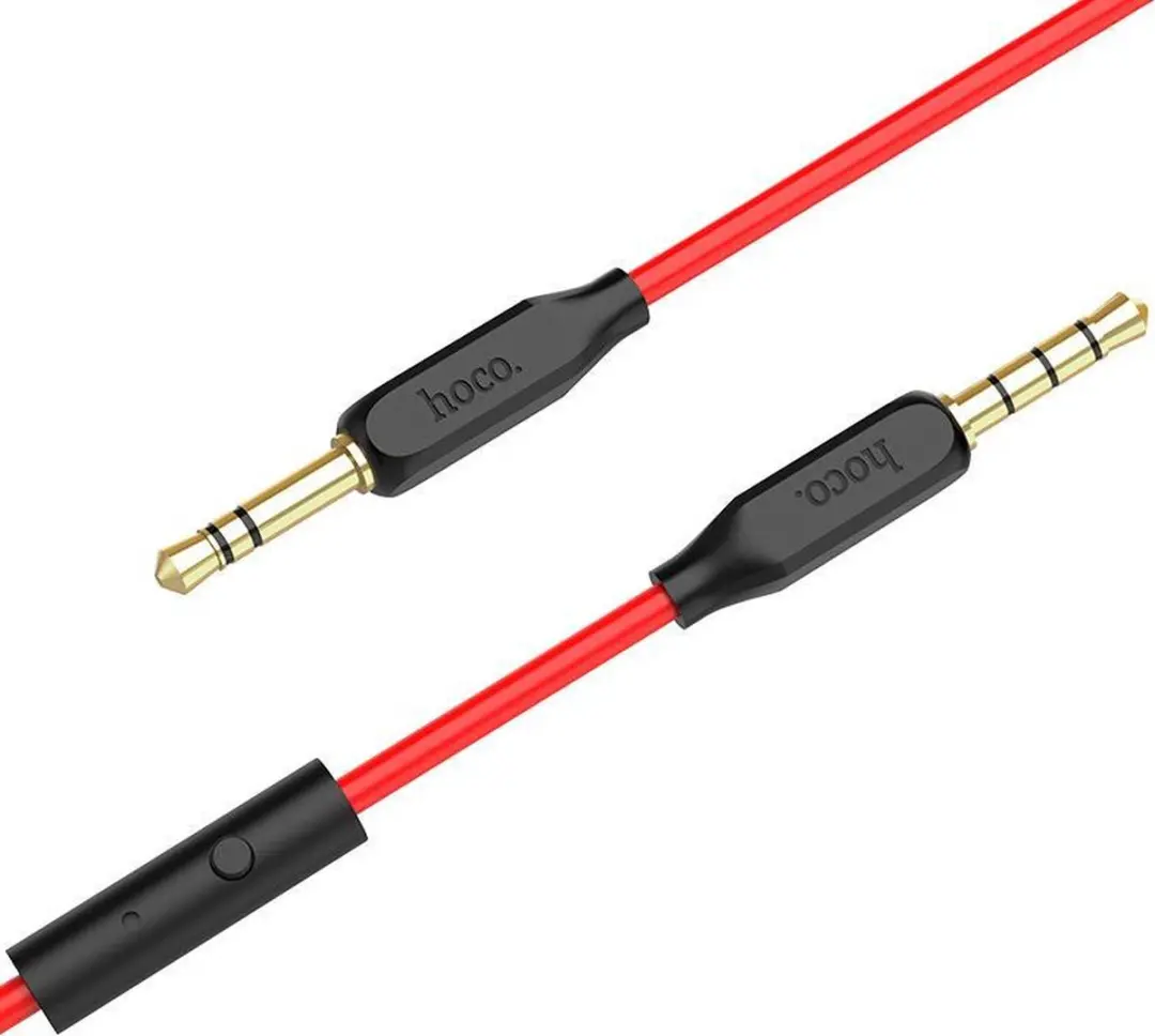 Hoco UPA12 3,5mm Audiokabel - 1m - Rood