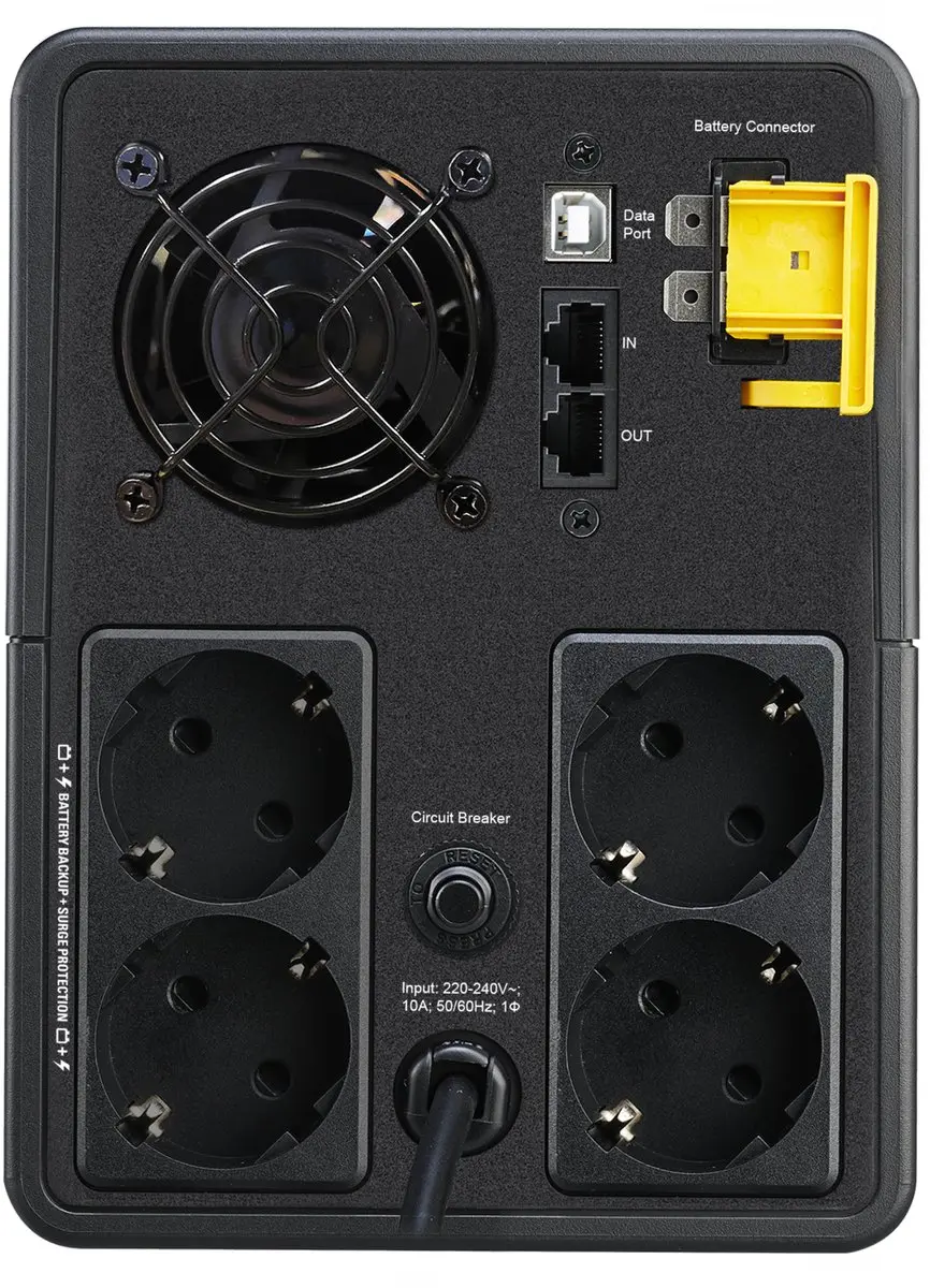 APC BX2200MI-GR UPS - 1200W - 4 Stopcontacten - Zwart - afbeelding 6 van 6
