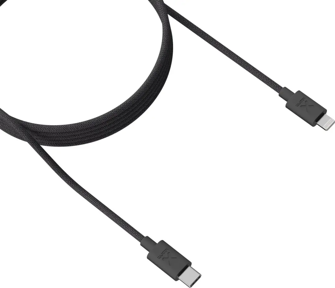 Xtorm Go2 CXG2031 USB-C naar Lightning Kabel 1m - Zwart