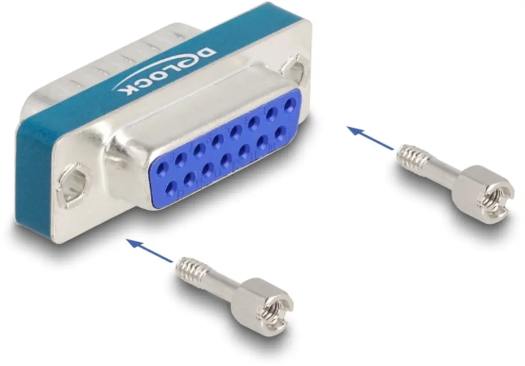 Delock RF/EMI Suppressiefilter D-Sub 15-pins M/F - Zilver