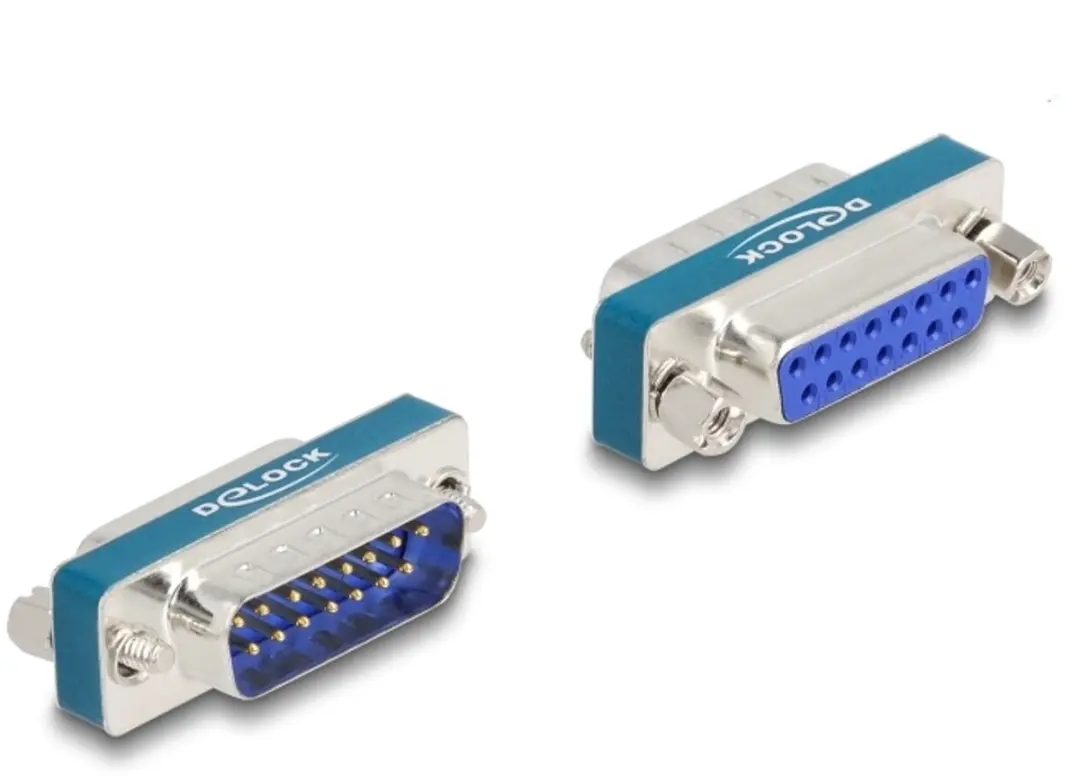 Delock RF/EMI Suppressiefilter D-Sub 15-pins M/F - Zilver