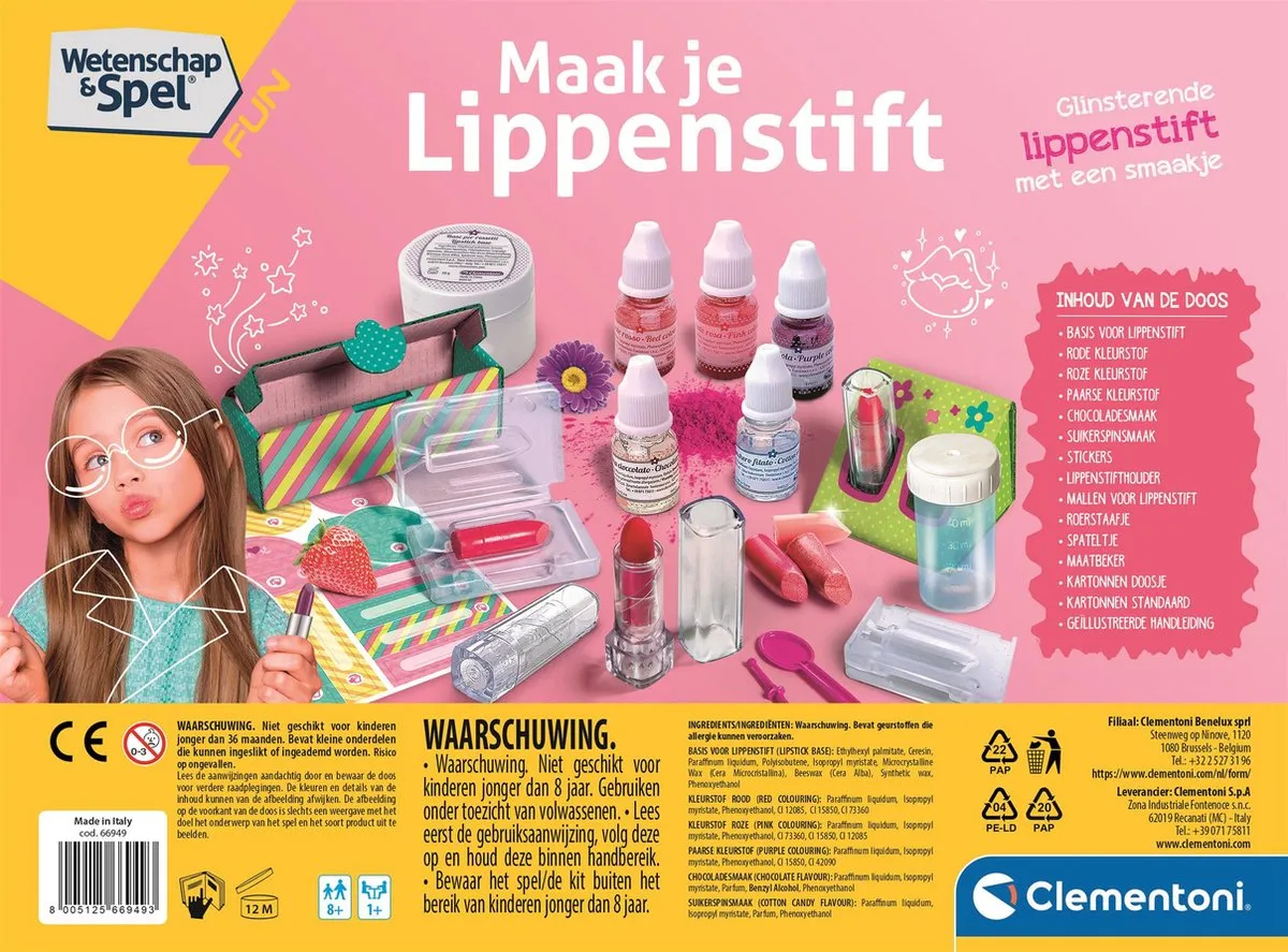 Clementoni Wetenschap & Spel Lippenstift Laboratorium - 66949 - afbeelding 6 van 6
