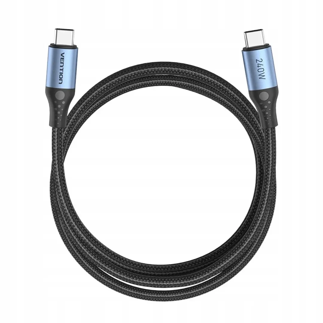 Vention USB-C Kabel 240W 5A 1.5m - Grijs/Blauw