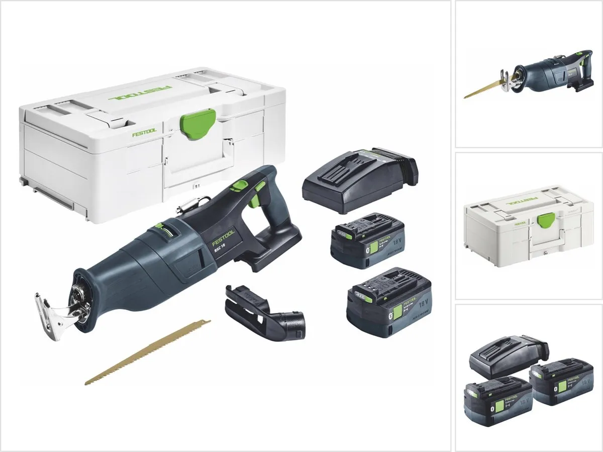 Festool RSC 18 5.0 EB-Plus Accu Reciprozaag - 18V - 2x5.0Ah