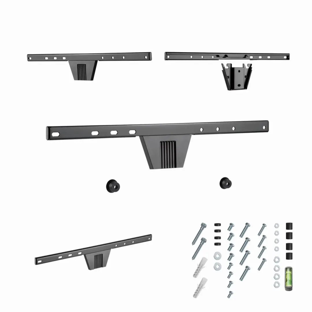 Gembird Slimline TV Muurbeugel 37'-80' WM-S80F-01 - Zwart - afbeelding 2 van 5