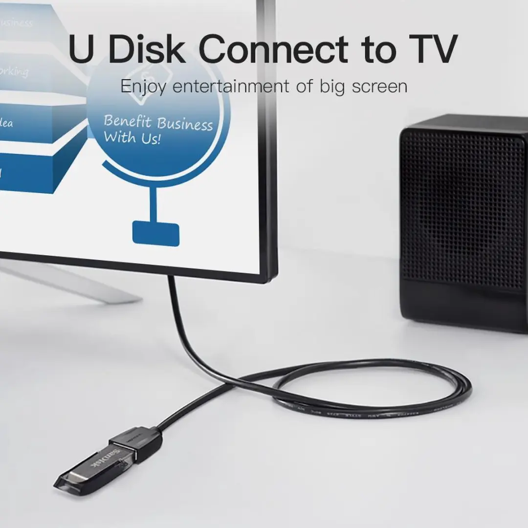 Vention USB 3.0 Verlengkabel M-V 3m - Transparant