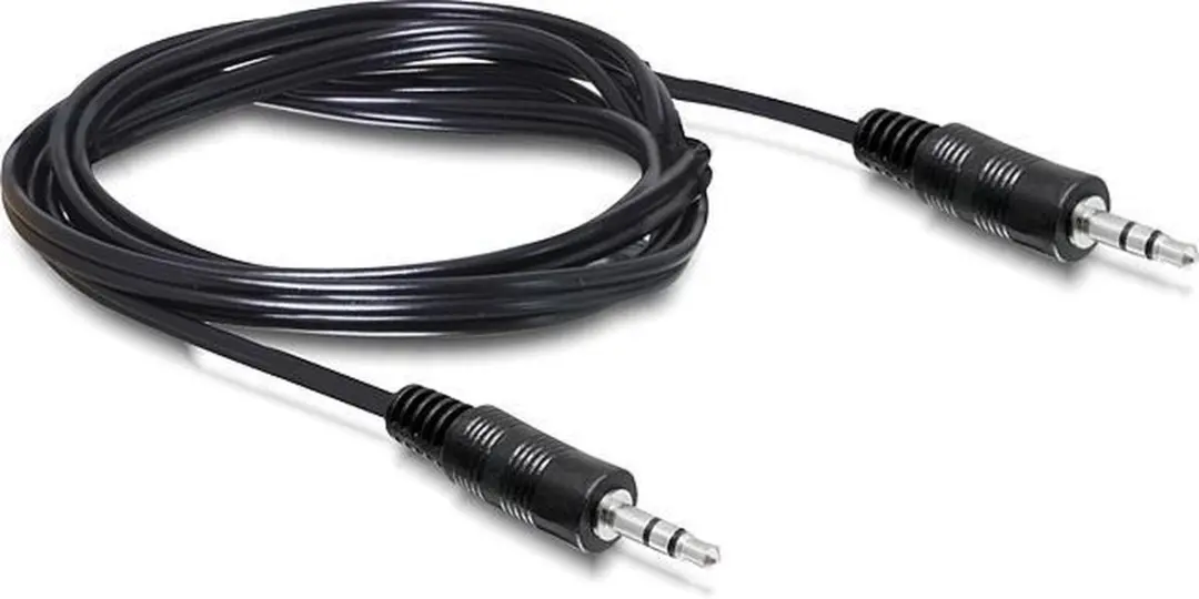 Delock Audiokabel 3.5mm M/M 5m - Zwart