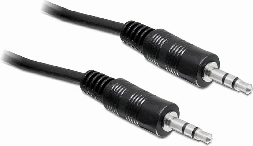 Delock Audiokabel 3.5mm M/M 5m - Zwart