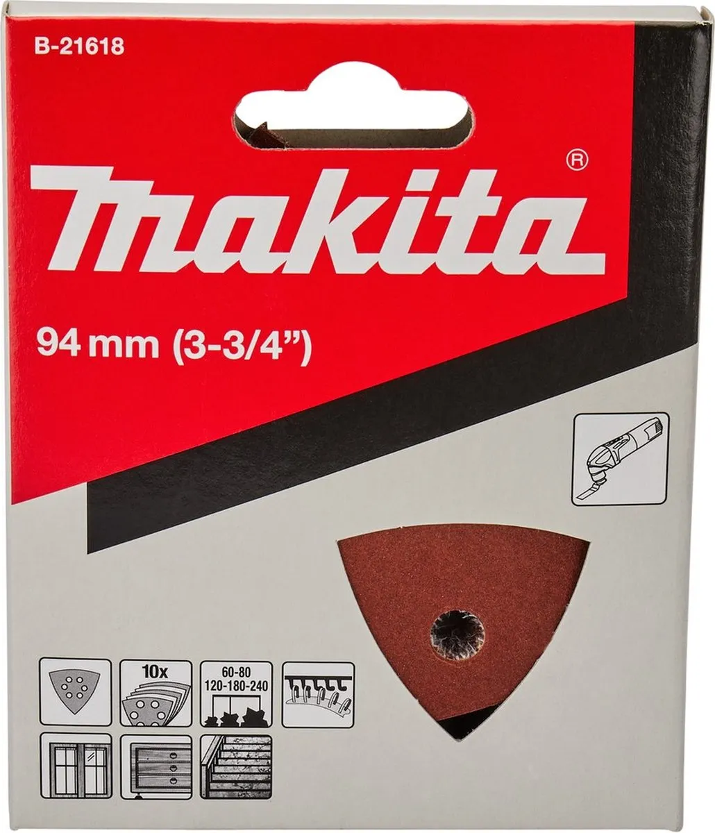 Makita Deltoid Schuurpapier Set 94mm - 10 Stuks