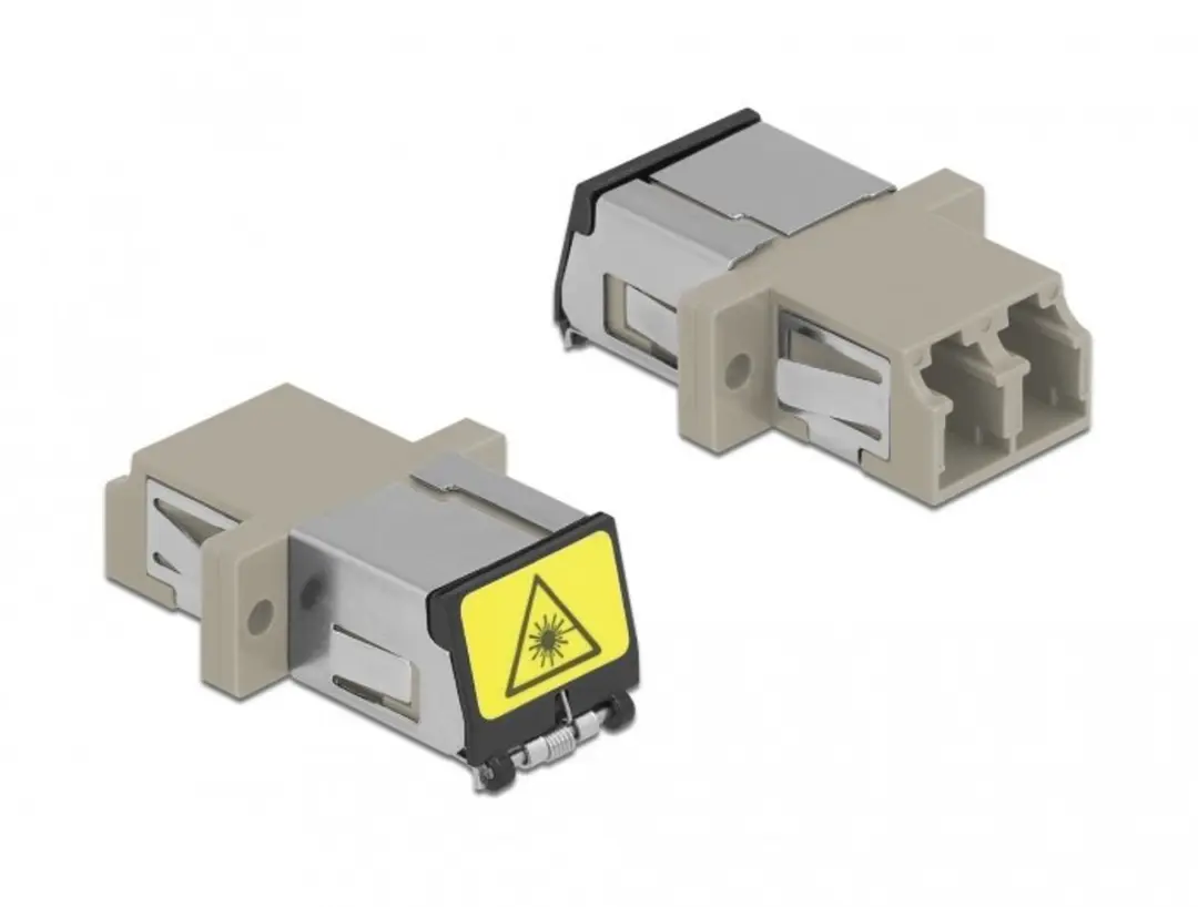 Delock LC Duplex Multi-mode Kabelkoppelaar - Beige