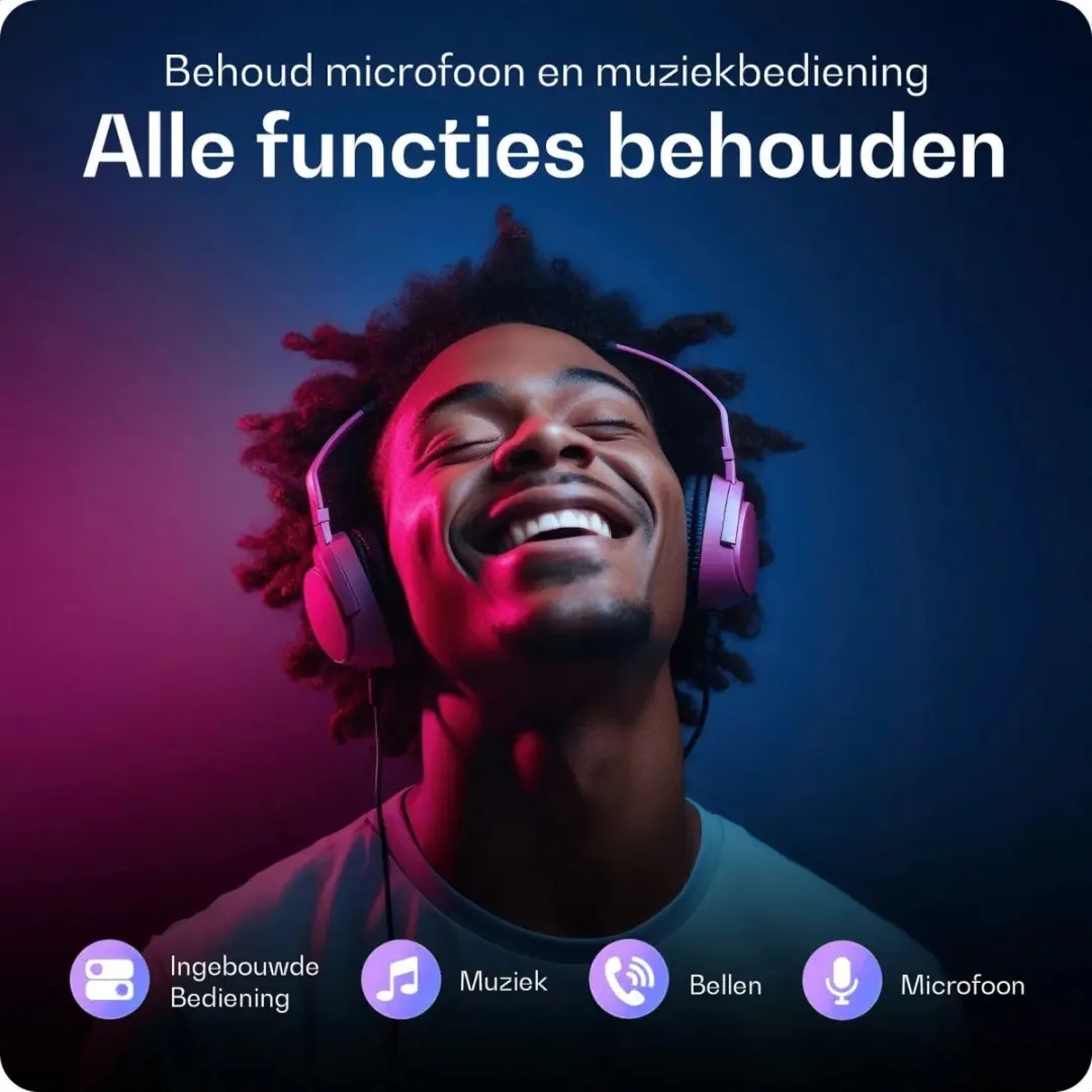 Buddi Ease USB-C Splitter Audio & Opladen - 60W PD - Grijs
