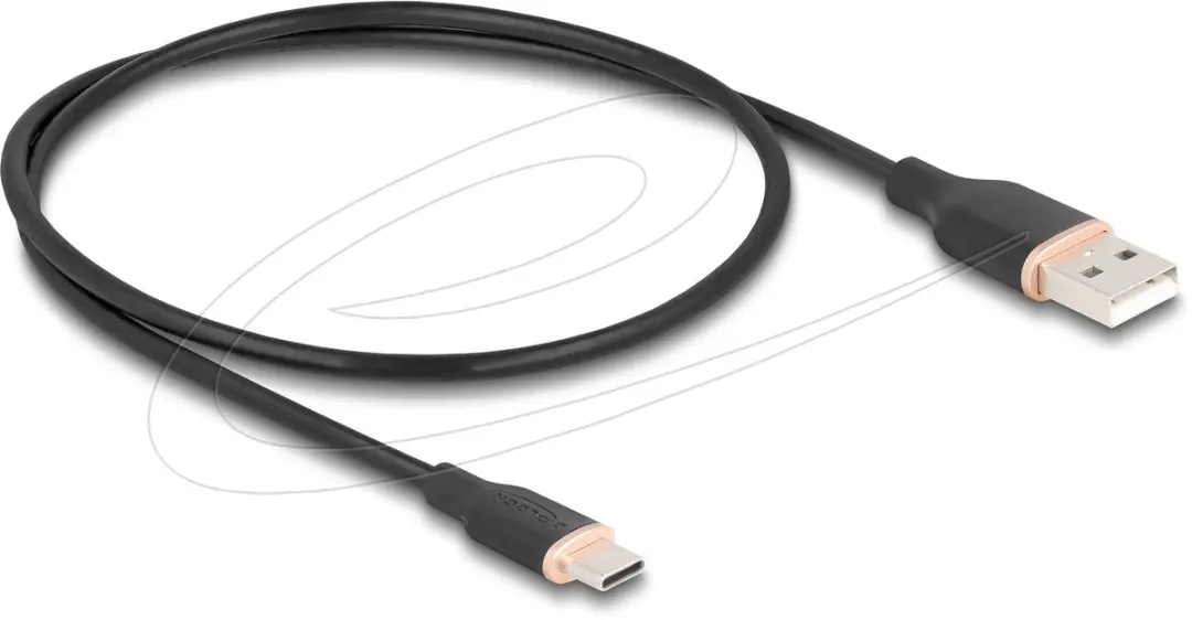 Delock USB 2.0 Kabel A-male naar C-male 0,5m
