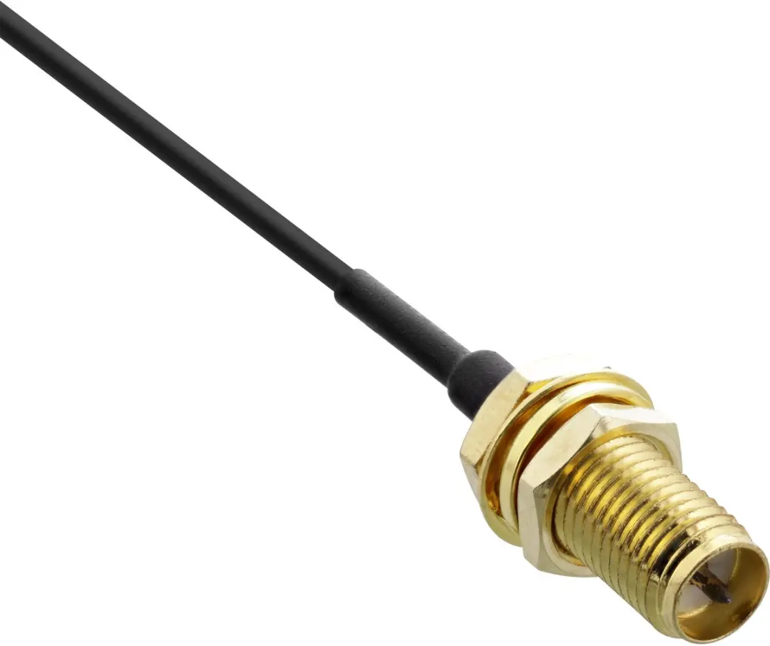 InLine WLAN Adapterkabel RP-SMA/U.FL 20cm - Goud/Zwart