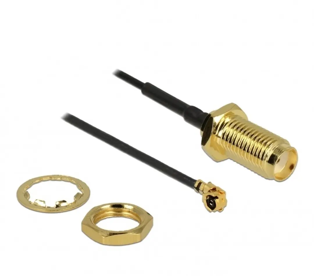 Delock MHF I SMA Kabel 1,13mm 50 Ohm