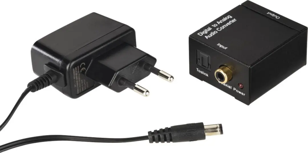 Hama AC80 Audio-Converter Digitaal naar Analoog - Zwart