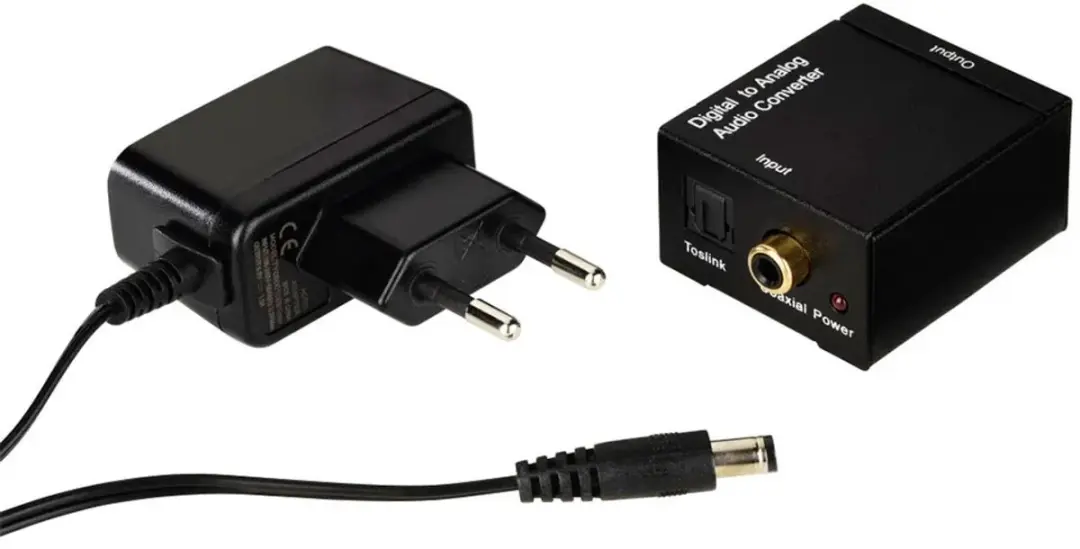 Hama AC80 Audio-Converter Digitaal naar Analoog - Zwart