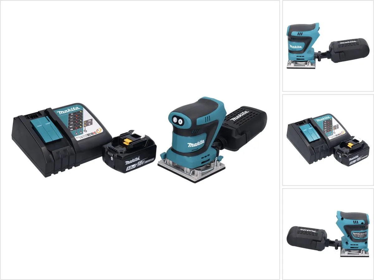 Makita DBO482RT1 Vlakschuurmachine 18V