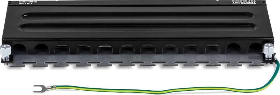 Trendnet TC-P08C6AS Patchpaneel 8-poorts Cat.6A - Zwart