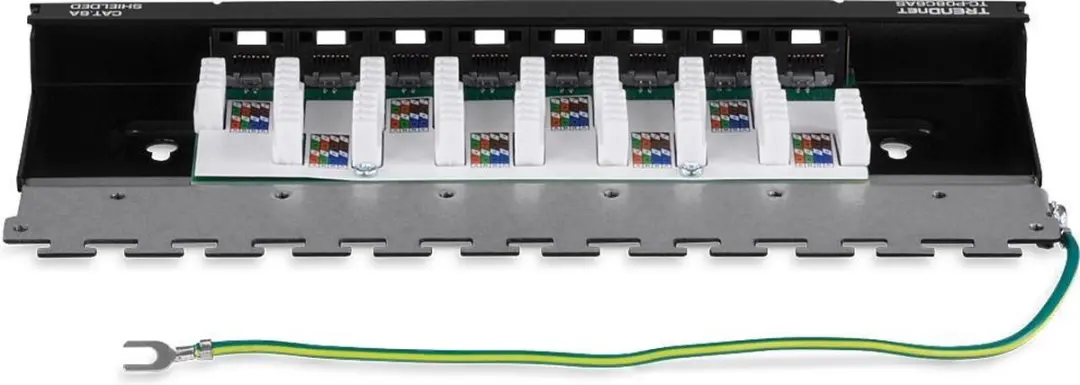 Trendnet TC-P08C6AS Patchpaneel 8-poorts Cat.6A - Zwart