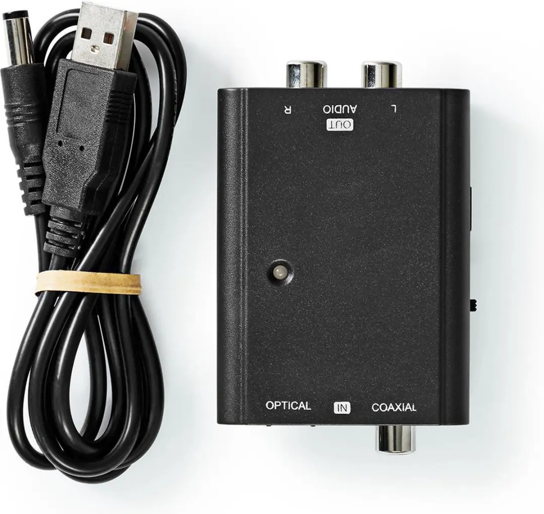 Nedis ACON2509BK Digitale Audioconverter - 2-wegs - Zwart