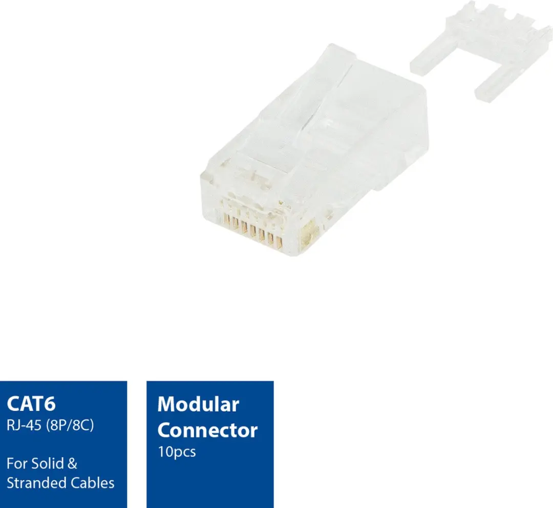 ACT RJ45 Connector CAT6 UTP - 10 Stuks