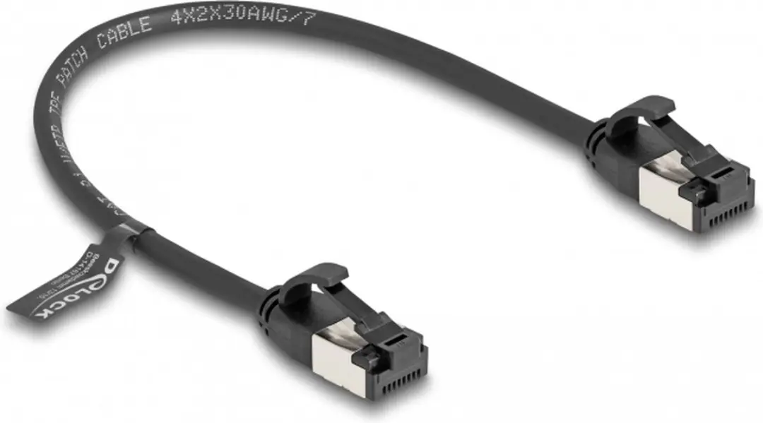 Delock Cat.8.1 RJ45 Kabel 0,25m - Zwart
